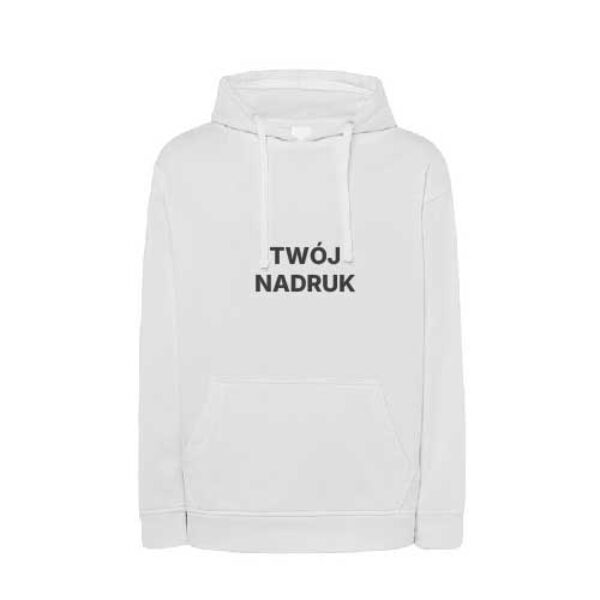 Bluza Męska z Kapturem Biała