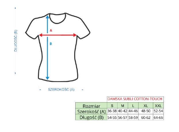 Koszulka damska subli cotton